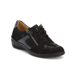 GANTER Black Suede Helga Comfort Sneakers